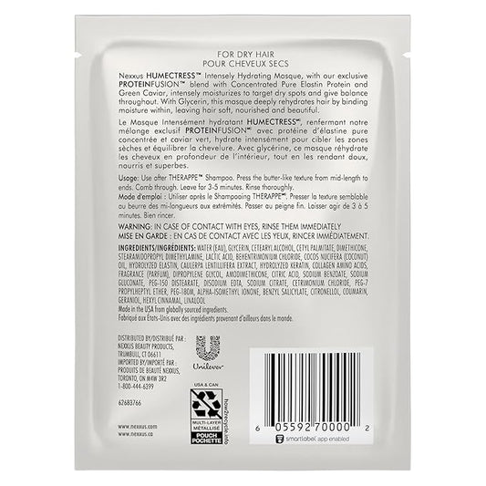 Nexxus Humectress Moisturizing Hair Masque for Dry Hair Pack of 10 deep conditioning hair treatment 1.5 oz