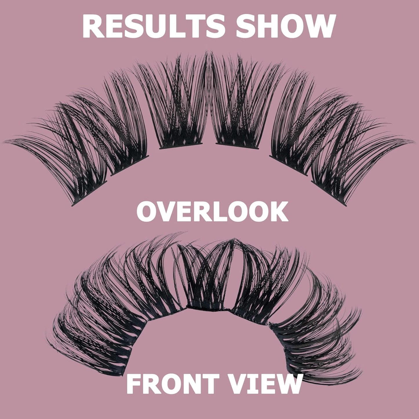 QUEWEL Cluster Lashes 72 Pcs Wide Stem Individual Lashes C/D Curl 8-16mm Length DIY Eyelash Extension False Eyelashes Soft for Personal Makeup Use at Home (honey01-C-10)