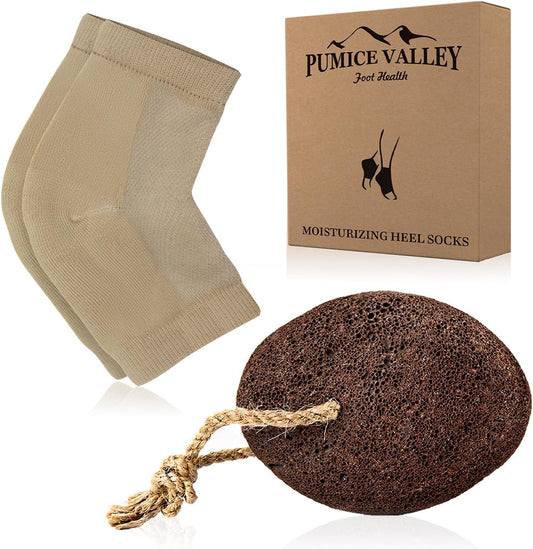 Pumice Stone for Feet Set - Natural Lava Foot Stone Callus Removing Set - Foot Care Kit for Dry Cracked Feet Body Hands - Health Foot Care