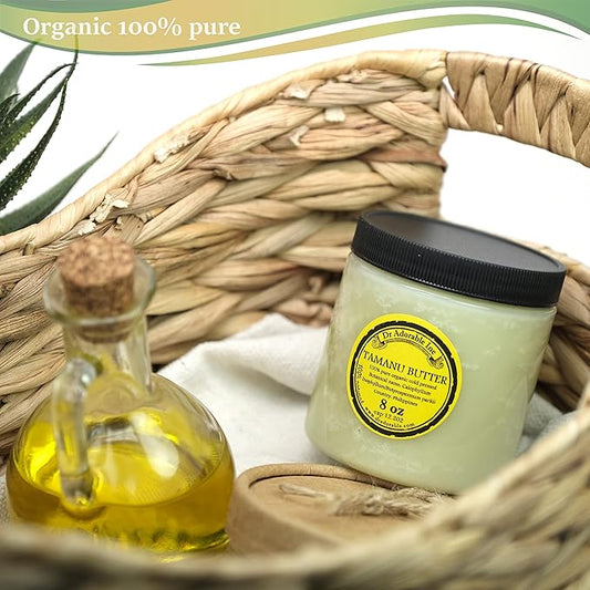 Dr Adorable - 8 oz - Tamanu Butter - Unrefined Pure Natural Premium Organic Cold Pressed Raw