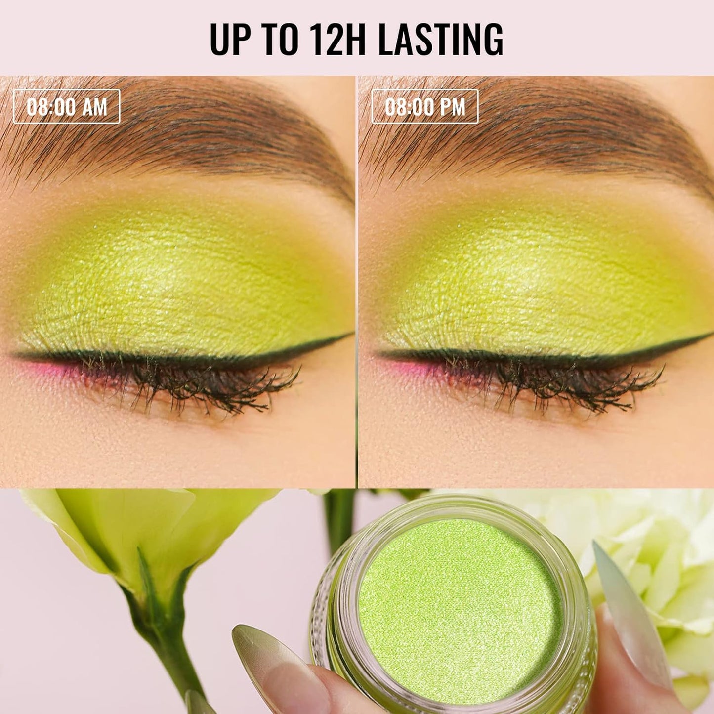 Oulac Brown Cream Eyeshadow also for Highlighter Large Capacity Highly Pigmented Eye Shadow Waterproof &Long Lasting with Moisturizing Formula 05