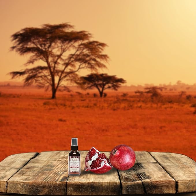 Shea Terra Egyptian Pomegrante Cold-pressed Extra Virgin Oil |All Natural & Organic Oil Rich in Anti-Aging Omega-5, Tocopherols & Ellagic Acid that Increase Skin Elasticity & Repair Skin Damage– 2 oz