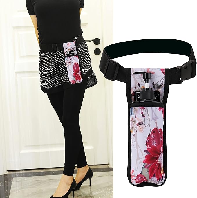 Massage Oil and Lotion Bottle Holster Bag for Therapists (Hua, 1 Bottle)