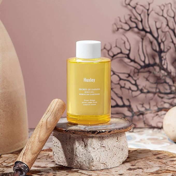 Huxley Secret of Sahara Body Oil Moroccan Gardener 3.38 fl. oz. | Korean Nourishing Body Oil | For Dry Skin