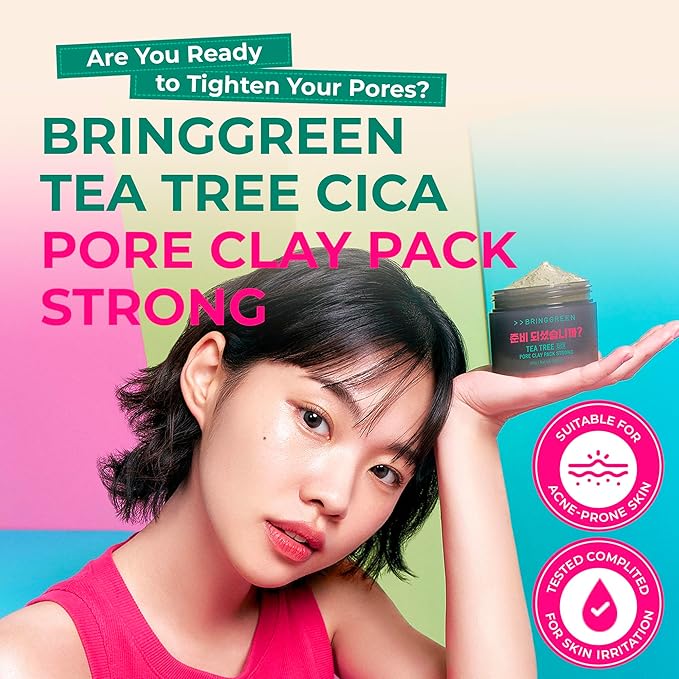 BRING GREEN X NETFLIX SQUID GAME Edition Tea Tree Cica Pore Clay Pack Strong 100g