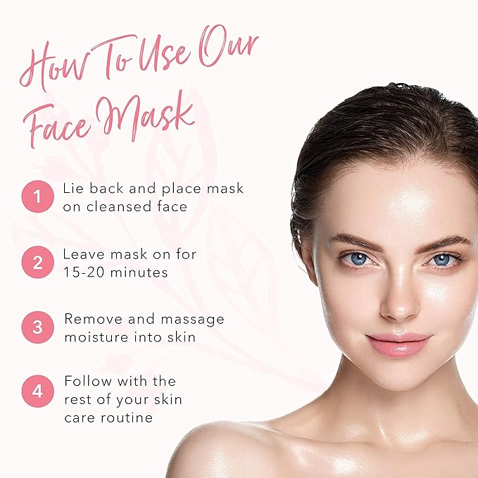 100% PURE Caffeine Face Mask (1 PC), Soothing Face Mask with Hyaluronic Acid, Hydrating Skin Care, Soothes Skin, Sustainably Made - Single Mask