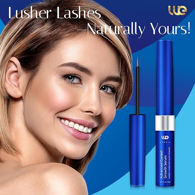 Advanced Eyelash Growth Serum for Lash: Premium Lash Enhancer for Natural Thicker and Longer Lashes – Booster for Enhanced Eyelash Thickness
