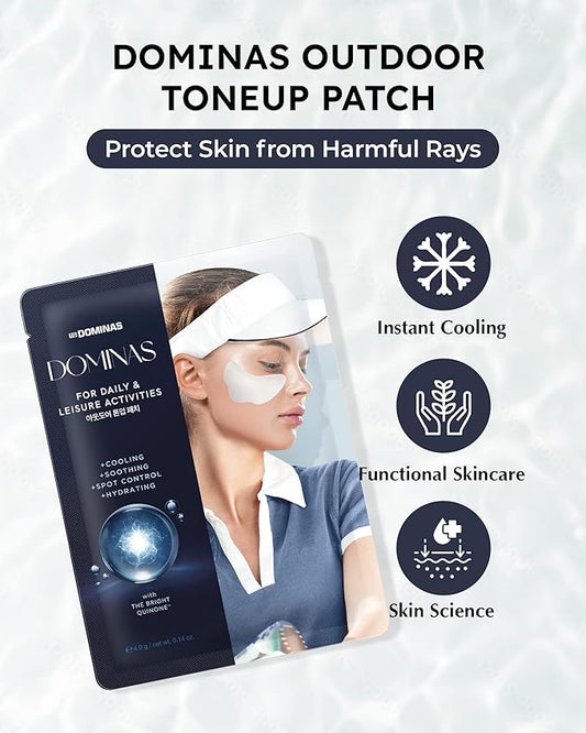 Outdoor Tone-Up Patch (4 g/0.14 oz*4 ea) - Patches/Golf Patches for Leisure Activities by LG Beauty. CoQ10, Tranexamic Acid, Niacinamide & Hyaluronic Acid