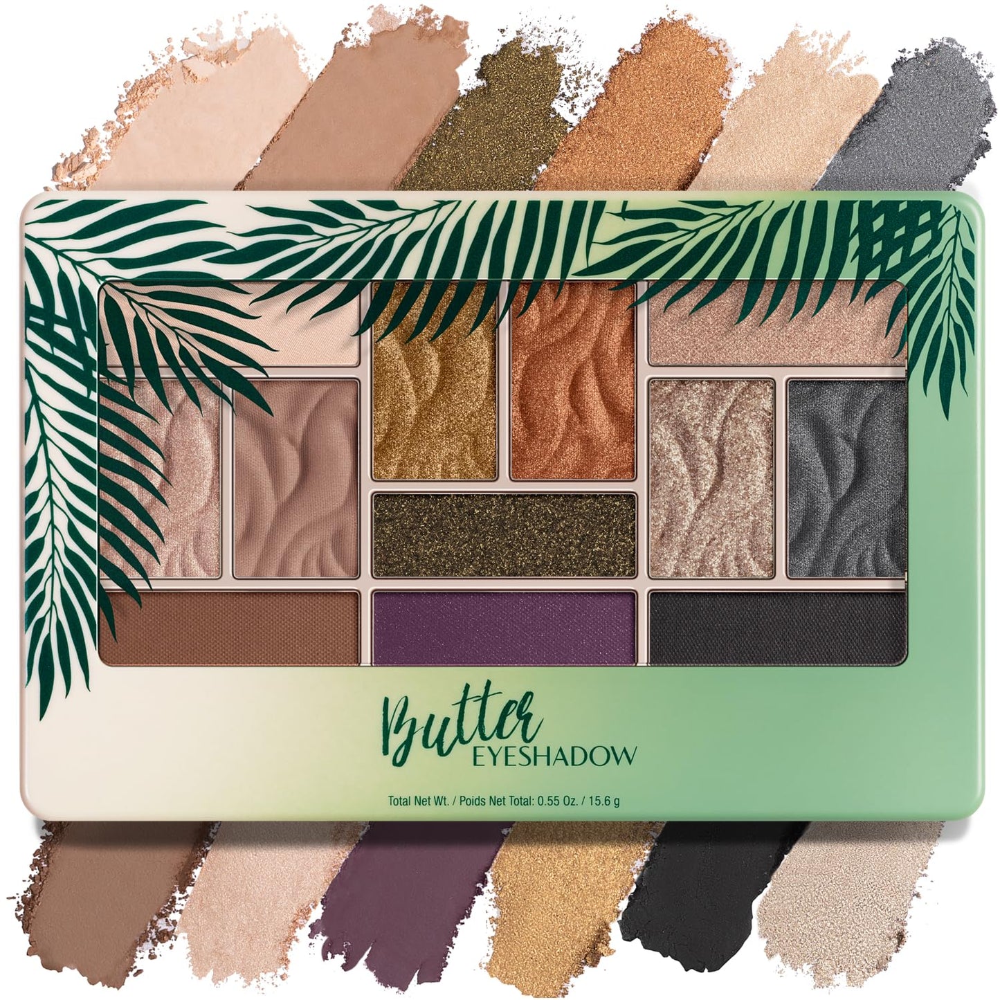 Physicians Formula Murumuru Butter Eyeshadow, 12-Shade Ultra-Creamy Palette with Murumuru & Tucuma Butters, Silky Soft Blendable Formula – Sultry Nights