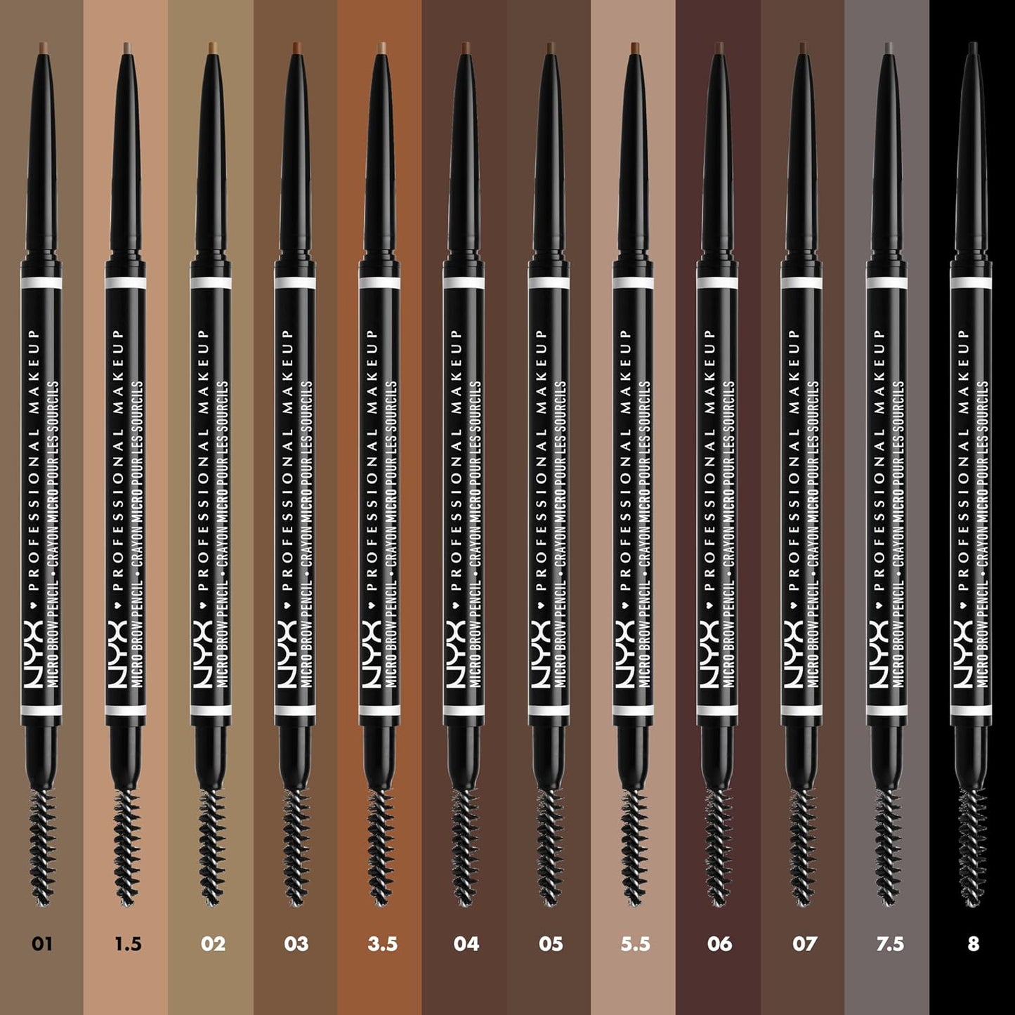 NYX PROFESSIONAL MAKEUP Micro Brow Pencil, Precise Eyebrow Pencil - Cool Ash Brown