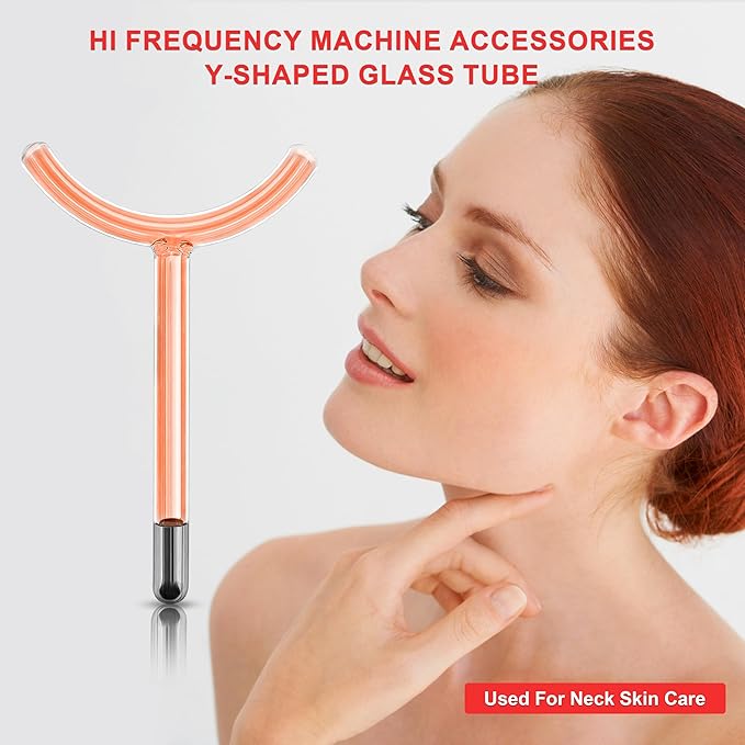 Electrode Wand Glass Tube Handheld Spare Parts Elitzia ETHB01 (Orange Y Shape)