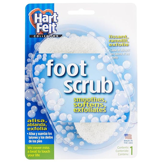 HartFelt Foot Exfoliating Sponge | Chemical-Free Foot Scrubbers for Smooth & Soft Feet | Gentle Sponge Pad for Callus Removal, Dead Skin & Cleansing | Made in USA - 30 Count