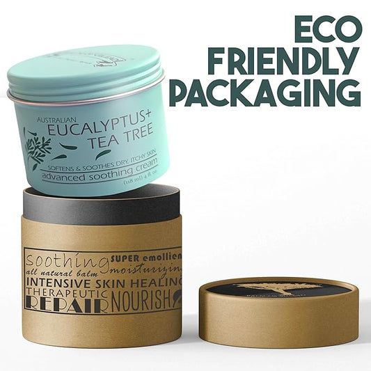 BALM OF GILEAD Foot Cream with Tea Tree and Eucalyptus, Antifungal Cream - Intensive Athletes Foot Treatment for Dry Cracked Heels and Feet, Nail Ringworm Treatment, Body Skin Advanced Soothing Cream