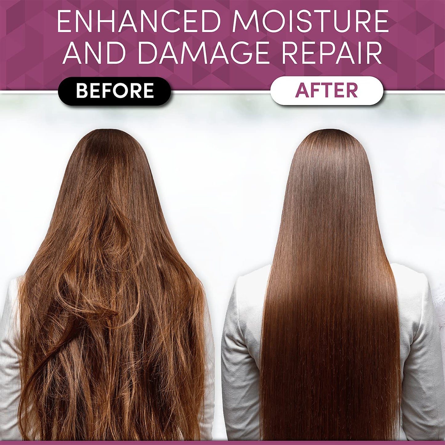 Brazilian Natural Keratin Hair Treatment Kit for Straightening Curls and Frizz, Reducing Dry Damage, Nourish and Hydrate Root to Tip, Support Color Treated Styles - 1 liter 3 Steps 3 x 500ml