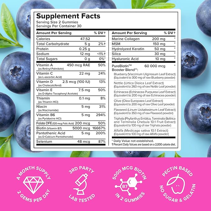 MAREE Beauty Bundle - Under Eye Gels & Biotin Gummies - Marine Collagen & Hyaluronic Acid, A B C E Vitamins Complex with Keratin & Pantothenic Acid - De-puff Eyes & Dark Circles, Skin, Nails & Hair