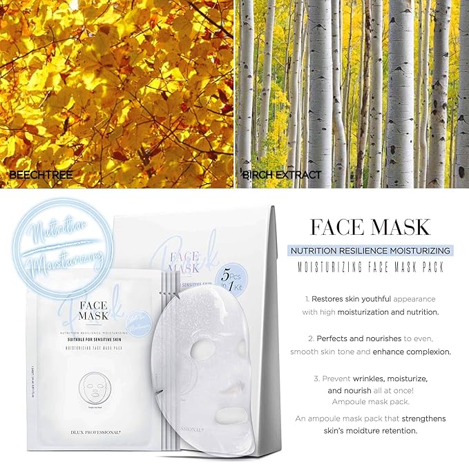 Korean Facial Face Mask Paper Sheet Korean Skin Care Moisturizing
