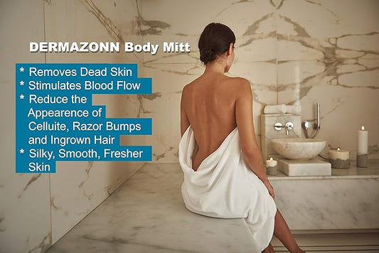 Deep Exfoliating Mitt Body Scrub and Face Scrub – Scrub Mitts for Shower – Turkish Bath hammam Glove – Face Peeling – Turkish Hammam Kese