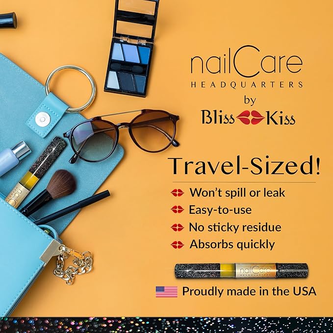 Cuticle Oil Pen for Nails - Nail Strengthener & Growth Serum for Damaged Nails, Hangnails w/Jojoba cuticle oil—Milk & Honey Fragrance - Holographic Glitter Pens 4-Pack (Milk and Honey)