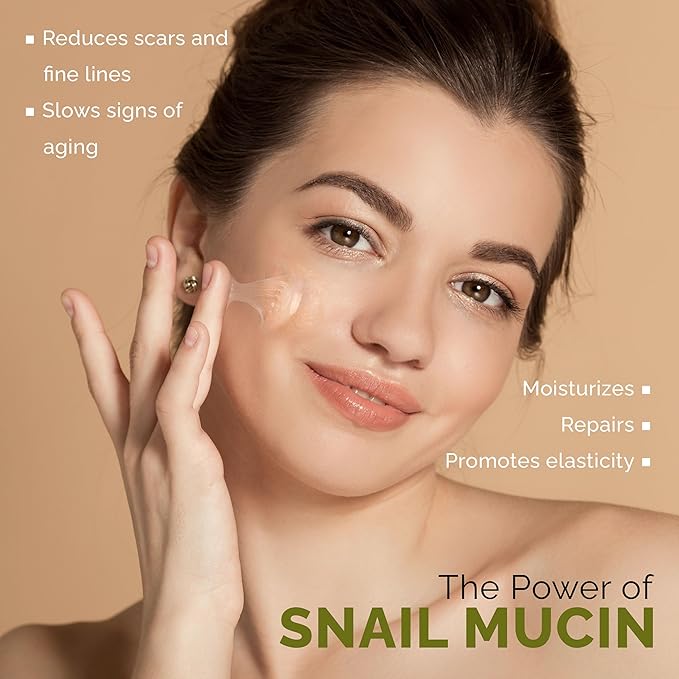 Face Fresh Snail Mucin Serum + Peptides for Glass Skin – 97% Snail Essence Hydrating Serum 30 ml 1.0 fl.oz – Anti Aging Hyaluronic Acid Serum – Reduces Wrinkles, Acne, Scars & Moisturizes Skin