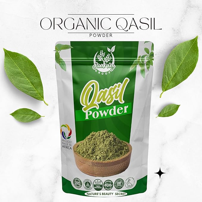 Jaunty Qasil Powder 100 Grams | 3.5 oz Ancient Somali Beauty Secret - Plant Based Mask Natural Deep Cleansing