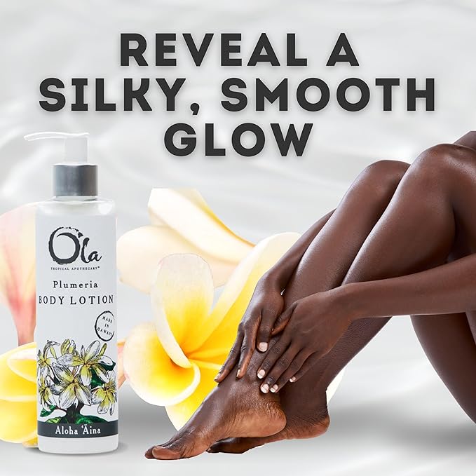 Ola Tropical Apothecary Plumeria Body Lotion with Pure Tropical Oils and Plant Extracts - 8 fl oz