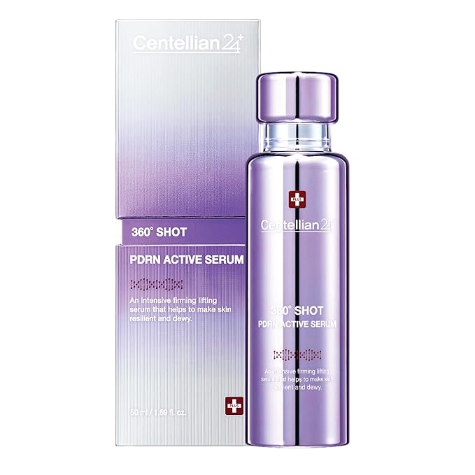 Centellian 24 360º Shot PDRN Active Serum (1.69fl oz) - Intense Hydration & Skin Firming Serum for a Youthful Appearance, Korean Skin Care. PDRN, Ribbon Collagen & Hyaluronic Acid