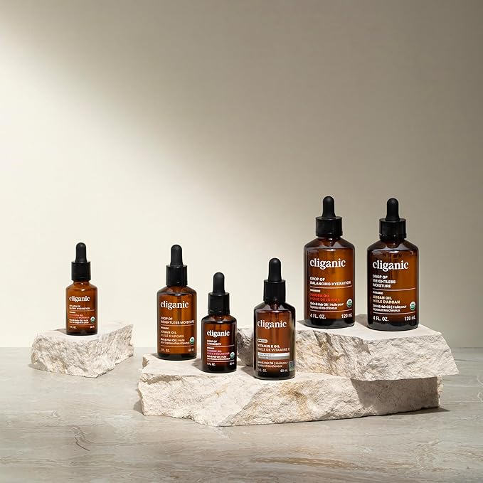 Cliganic Organic Jojoba Oil, 100% Pure (2oz) | Natural Cold Pressed Unrefined Hexane Free Oil for Hair & Face | Base Carrier (Packaging May Vary)