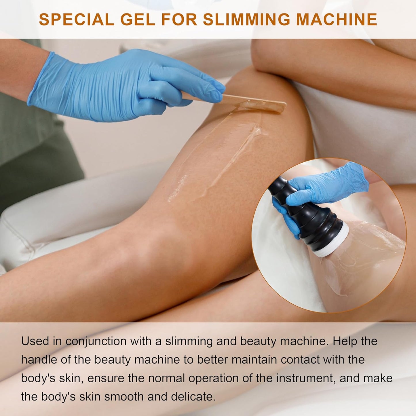 Elitizia Spotless Upgrade Gel Thermal Hot Gel for Beauty Body Skin Device Massage Machine Skin Care Tools Salon Spa Use Women and Men 2pcs Per Set ETM609