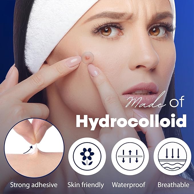 Dot Pimple Patches for Face – Hydrocolloid Acne Patches for Quick Zit Relief And Blemishes, Invisible Spot Stickers That Stay All Night, Gentle for All Skin Types, Oil-Free (40 Count)