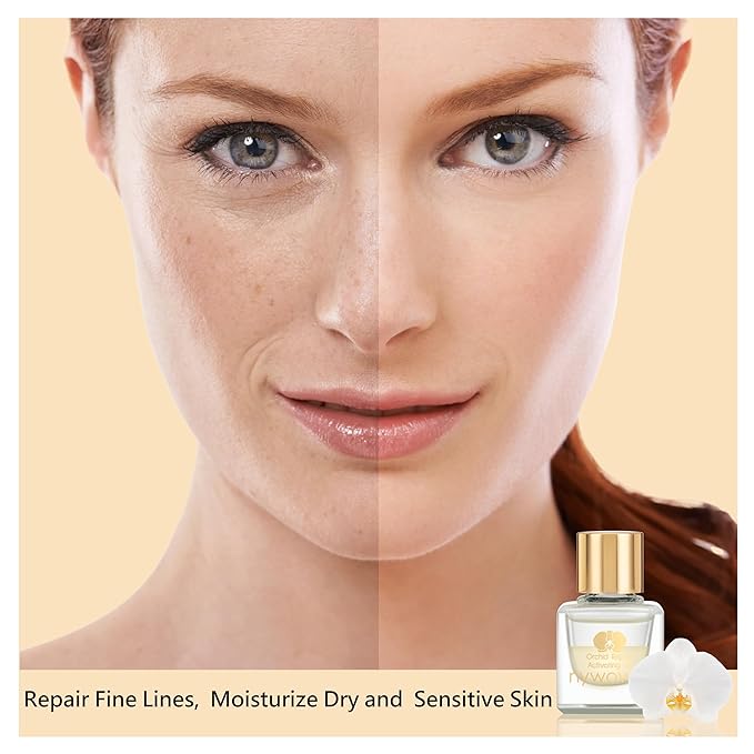 Orchid Hydration Facial Oil Revitalized Toned Treatment Repair Nourish Activating Face Oil with Pure Plant-Derived for Dry and Sensitive Skin 0.23 fl.oz