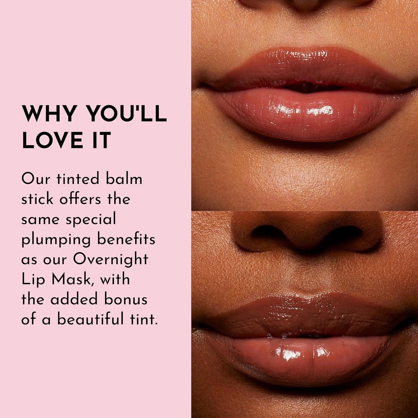 LAWLESS Forget the Filler Lip Plumping Line Smoothing Tinted Balm, Amaretto, Brown, 0.09 Ounce