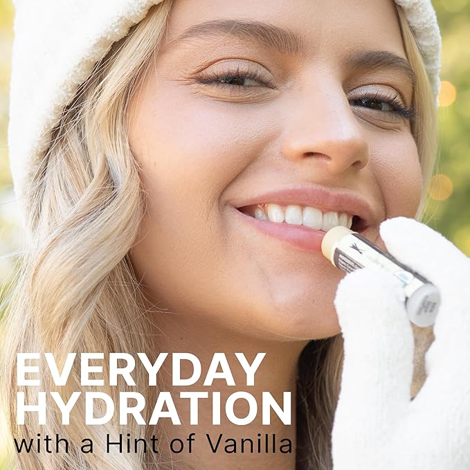 USDA Organic Lip Balm - USA Made with Natural Ingredients, Beeswax Vanilla Chapstick for Dry Lips, Gifts for Women, Birthday Gifts for Her & Him, Hydrating Lip Balm Beauty Gifts, Natural Chapstick