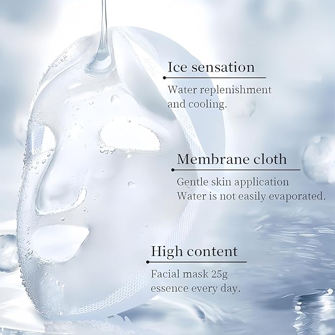 Facial mask Moisturizing face Mask - 10 Sheets, Deep Hydration, Improves Dry Skin, Sheet Mask, skincare for All Skin Types
