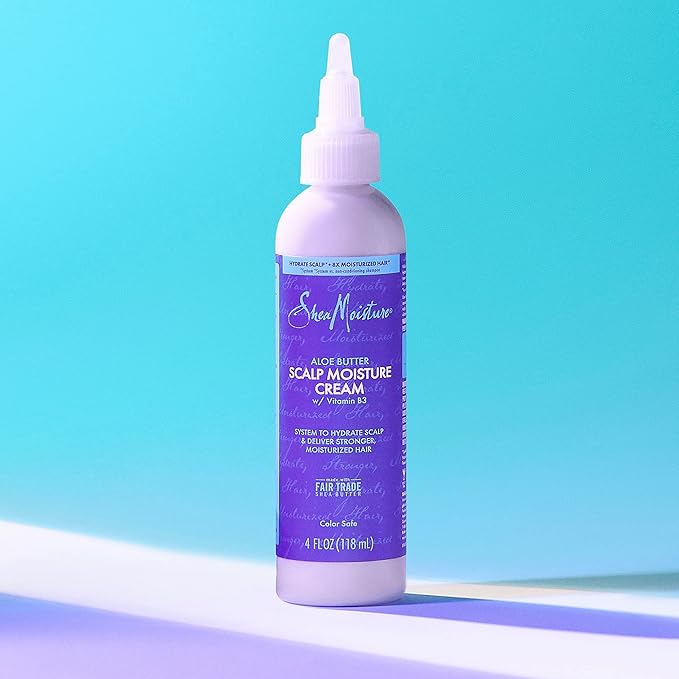 SheaMoisture Hair Cream Aloe Butter & Vitamin B3 With A Boost Of Hydration To Hydrate Scalp + Moisturized Hair 4oz