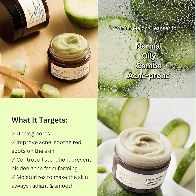 Cocoon Winter Melon Face Mask (3.38 fl oz)