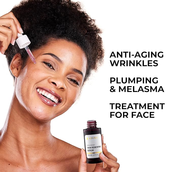 ABERA Saffron Serum For Melasma Treatment, Renewing for Face, Anti-Aging Serum for Fine Lines & Wrinkles, High Potency Saffron Extract, Hydrating Serum, Dark Spot Remover, 1.01 Fl Oz