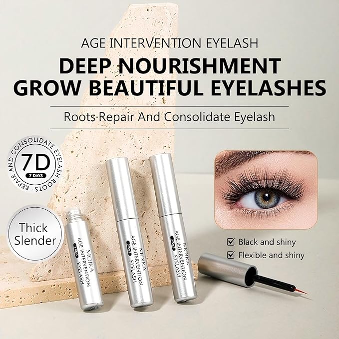 Eyelash Growth Serum, Naturally Longer, Fuller, Thicker, Healthier-Looking Lashes, Clean Beauty Formula, Gentle Daily Use, Vegan & Cruelty-Free Enhancer