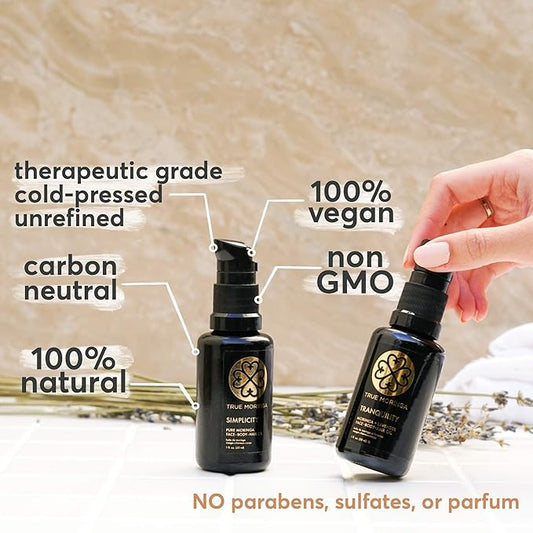 True Moringa Oil - 100% Pure Cold-Pressed Moringa Oil For Face, Body, Hair (30ml) - Alive, Lemongrass