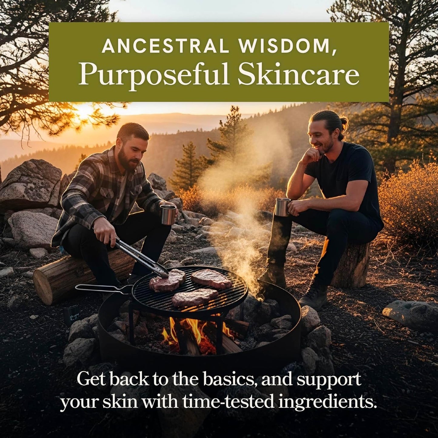 Whipped Beef Tallow Cream for Men | Face & Body | Beef Tallow for Skin Health & Barrier Support | Unscented | Whipped Men’s Moisturizer Cream with Beeswax | Grass-Fed, Cruelty-Free & Non-GMO | 2 oz