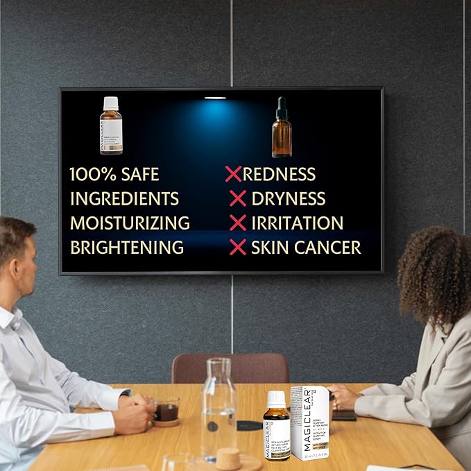 Luxury Swiss Dark Spot Remover for Face Body Serum Age Sun Brown Spot Freckles Corrector Melasma treatment Anti aging Skin Vitamin C + Niacinamide organic Magiclear