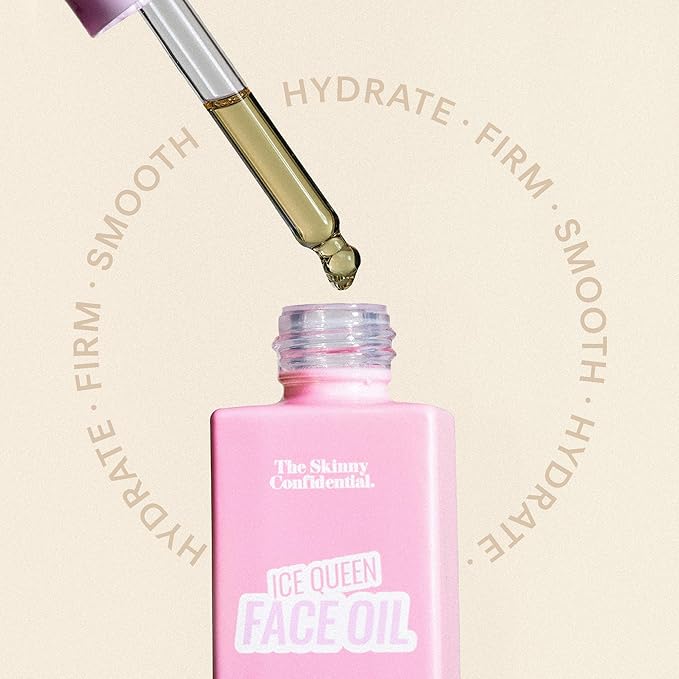 The Skinny Confidential Depuffing Face Oil - Lightweight Multi-Purpose Facial Moisturizer for Healthy Glowing Skin - Hydrates & Firms for Vibrant & Dewy Glow - Facial Serum for Fine Lines & Wrinkles