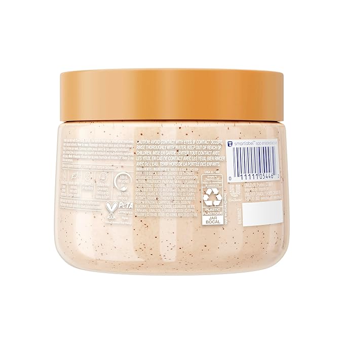 Dove Vanilla Body Scrub Exfoliates and Deeply Nourishes for Smooth, Radiant Skin 15oz