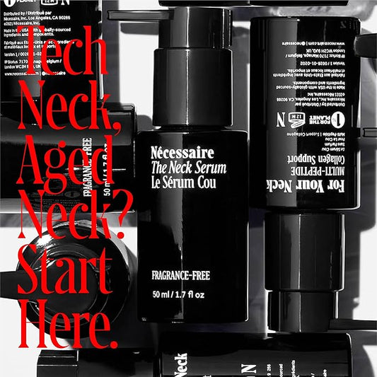 Nécessaire The Neck Serum. Fragrance-Free. 5 Peptides for Tech + Aged Neck. Skin Feels Firm, Looks Lifted. Hypoallergenic. Dermatologist-Tested. 50 ml