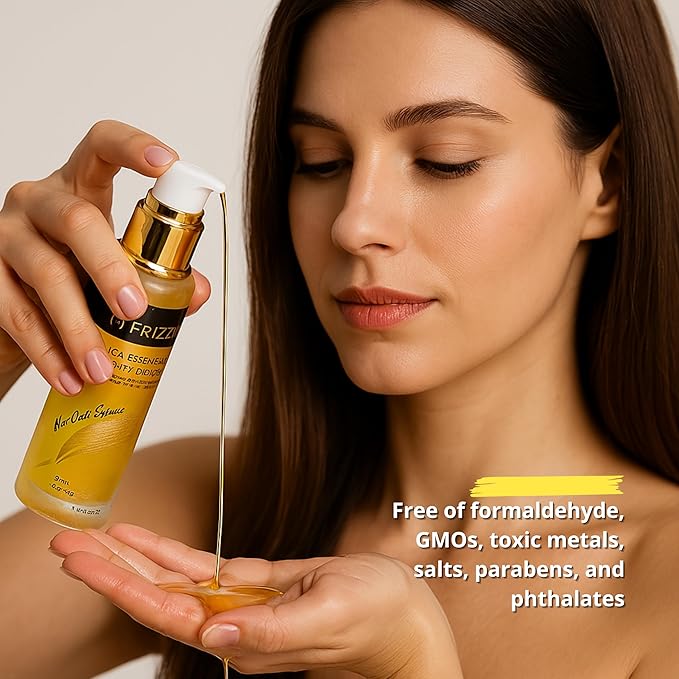 Argan Hair oil, Anti-Frizz & Shine Oil, Pure and Virgin, Repairing & Strengthening, Heat Protection & Deep Repair, Helps stimulate growth and strengthen damaged hair. Paraben free. 1.7 fl oz