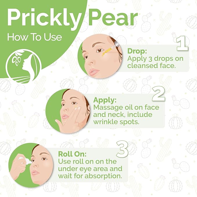 Fatima's Garden Prickly Pear Seed Oil - Organic Anti-Aging Serum, 30ml