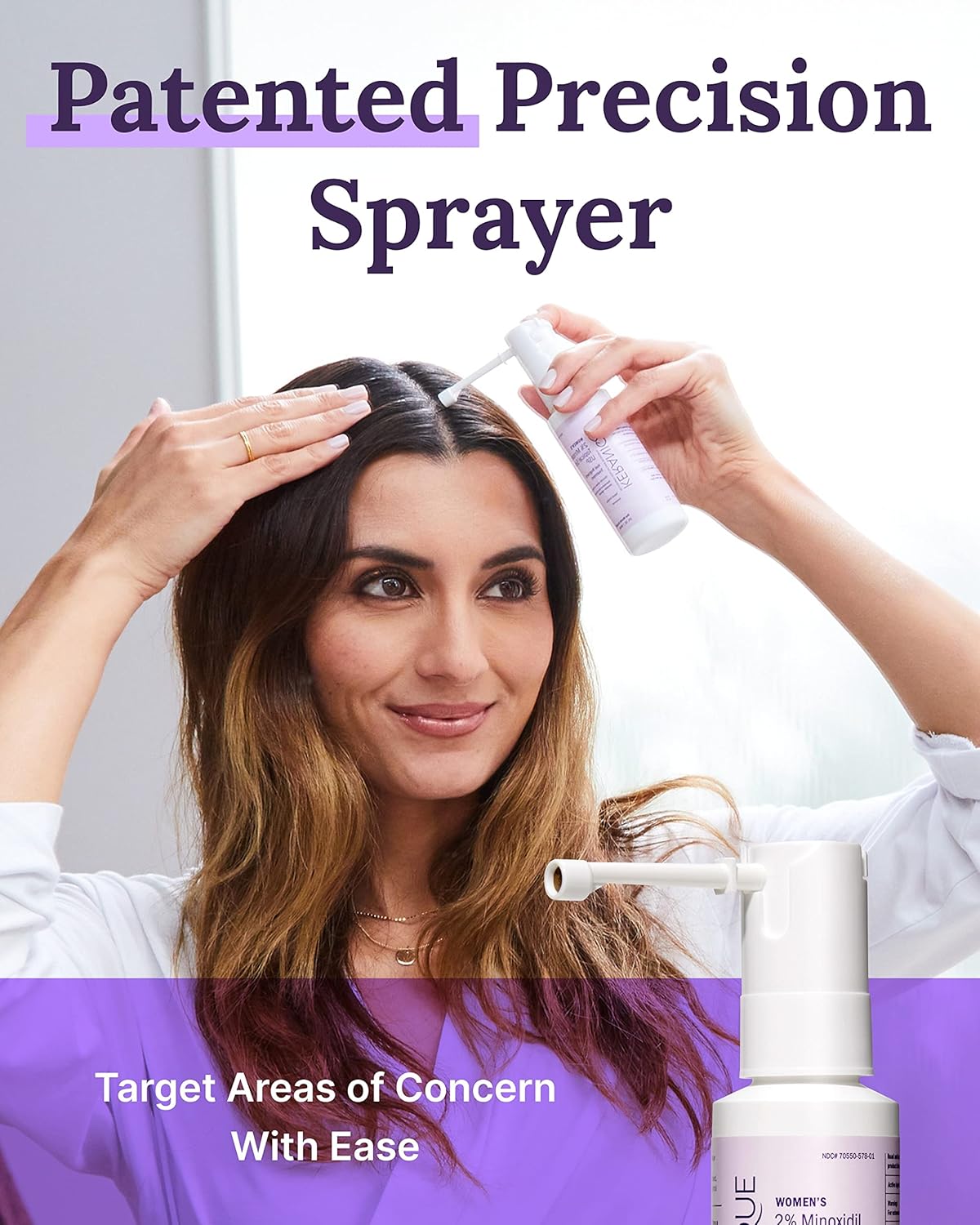 Keranique Hair Regrowth Treatment Extended Nozzle Sprayer