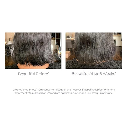 DERMA E Recover & Repair Deep Conditioning Treatment Mask - Argan Oil Hydrating Hair Mask Restores Dry, Damaged, Color Treated or Frizzy Hair, 5 Oz