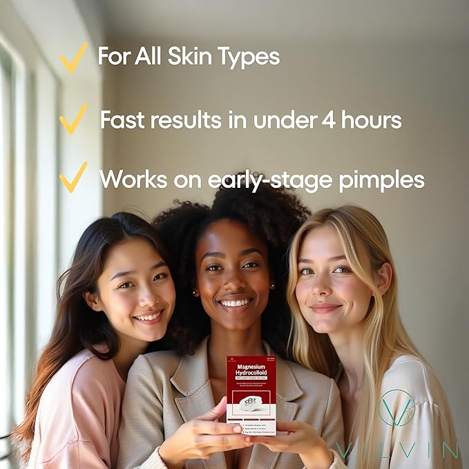 Magneisum Microdart Acne Patch for Early Stage Acnes - Fast Acting Microdart Pimple Patches for face - Zit patches for face