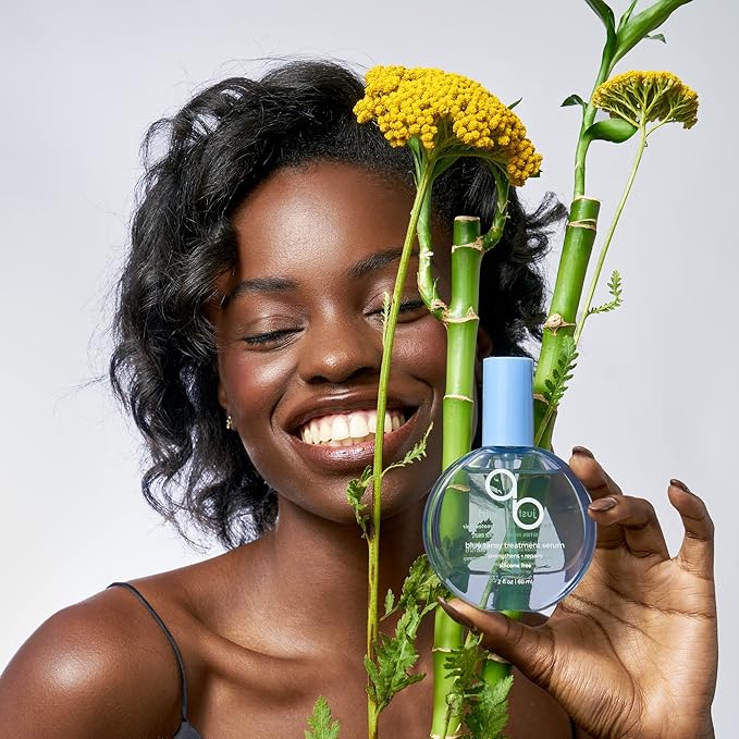 adwoa beauty Silicone Free Blue Tansy Treatment Serum with Argan And Grapeseed Oils To Help Support Length Retention. Provides Heat Protection Up To 375º - 2 oz.