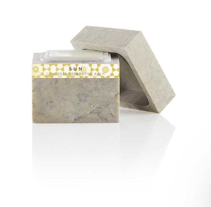 Zents Concreta Firming Repair Balm & Solid Parfum (Sun Fragrance) | Moisturizing Shea Butter & Coconut Oil for Skin | 1.25 fl oz